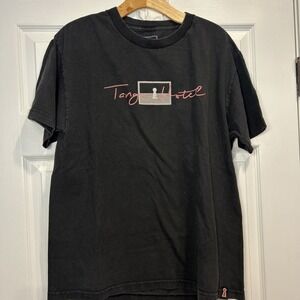 Men's Black Tango Hotel Short Sleeve shirt/ Size Large‎ Screen Printed